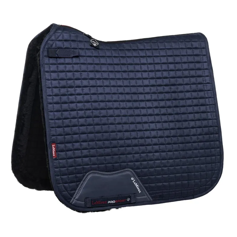 LeMieux Merino+ Sensitive Skin Dressage Saddle Pad - Navy