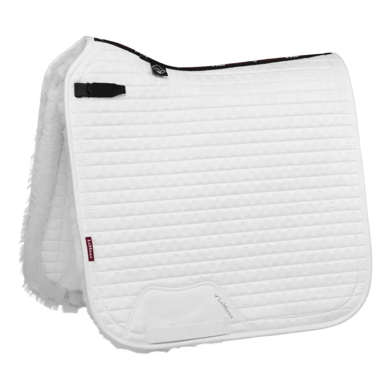 LeMieux Merino+ Sensitive Skin Dressage Pad - White-1