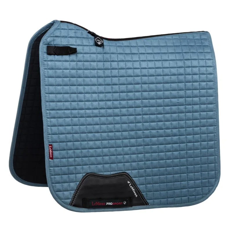 LeMieux ProSport Suede Dressage Square Saddle Pad - Ice Blue