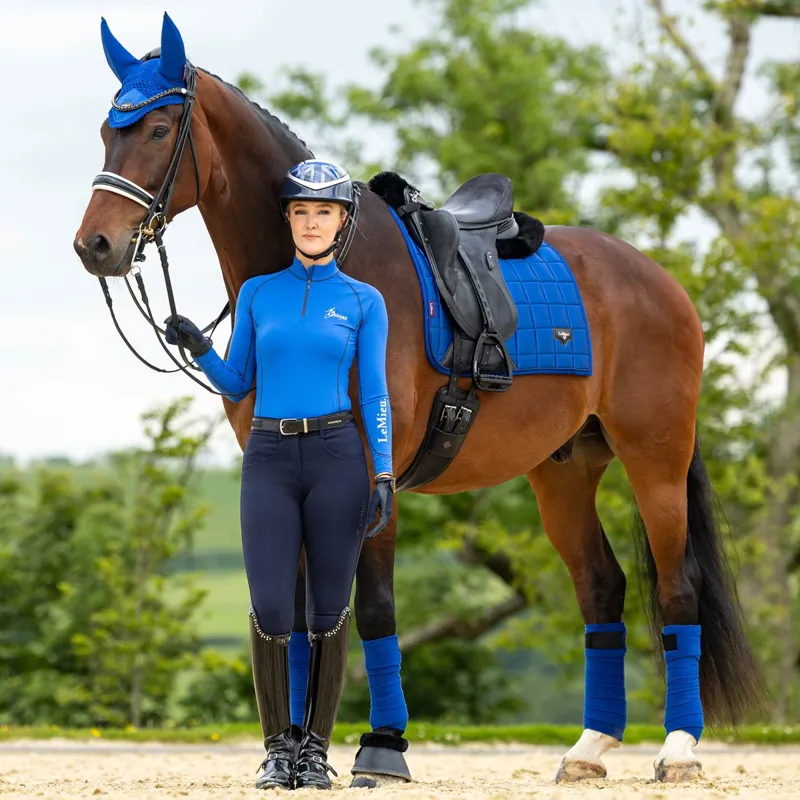 LeMieux Loire Classic Satin Dressage Pad - Benetton-7