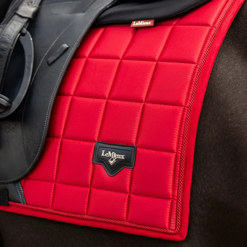 LeMieux Loire Classic Satin Dressage Square - Chili-5