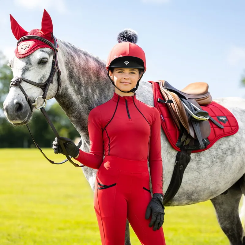 LeMieux Loire Classic Satin GP Square - Chilli-8