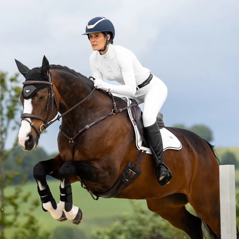 LeMieux Loire Classic Satin GP Saddle Pad - White-1