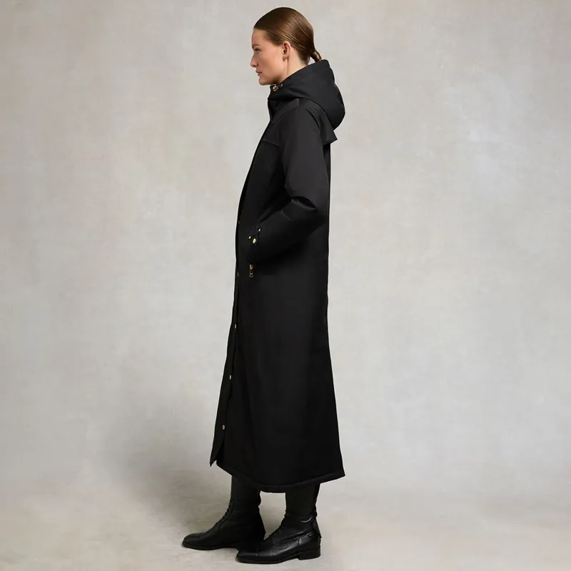 Holland Cooper Longline Womens Waterproof Training Coat - Black-5