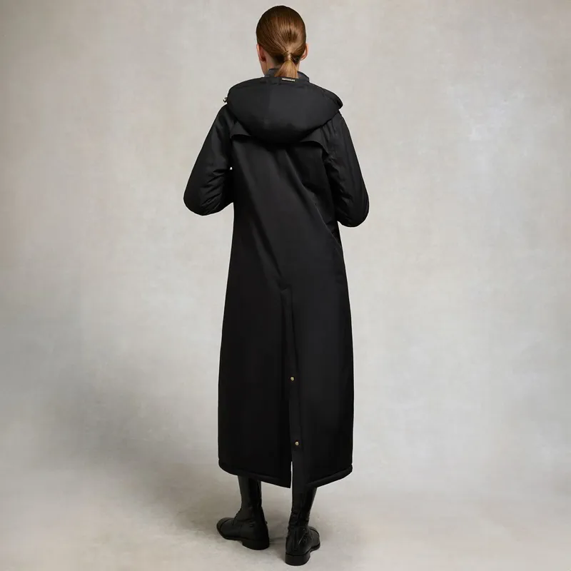 Holland Cooper Longline Womens Waterproof Training Coat - Black-4