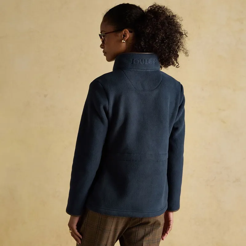 Joules Heritage Women's Full Zip Long Sleeve Fleece - Navy-3