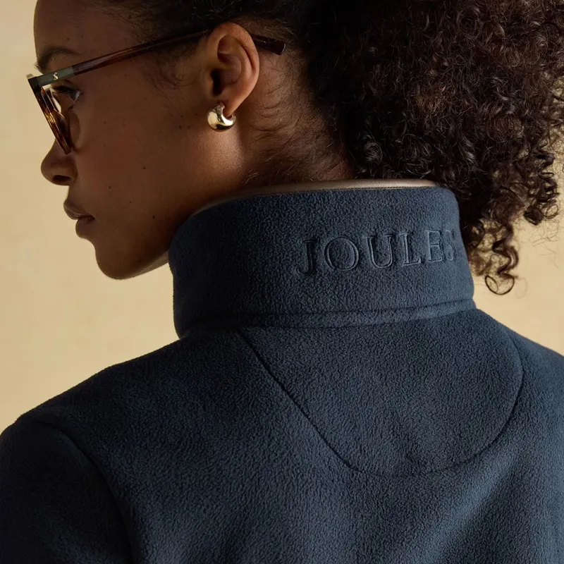 Joules Heritage Women's Full Zip Long Sleeve Fleece - Navy-2