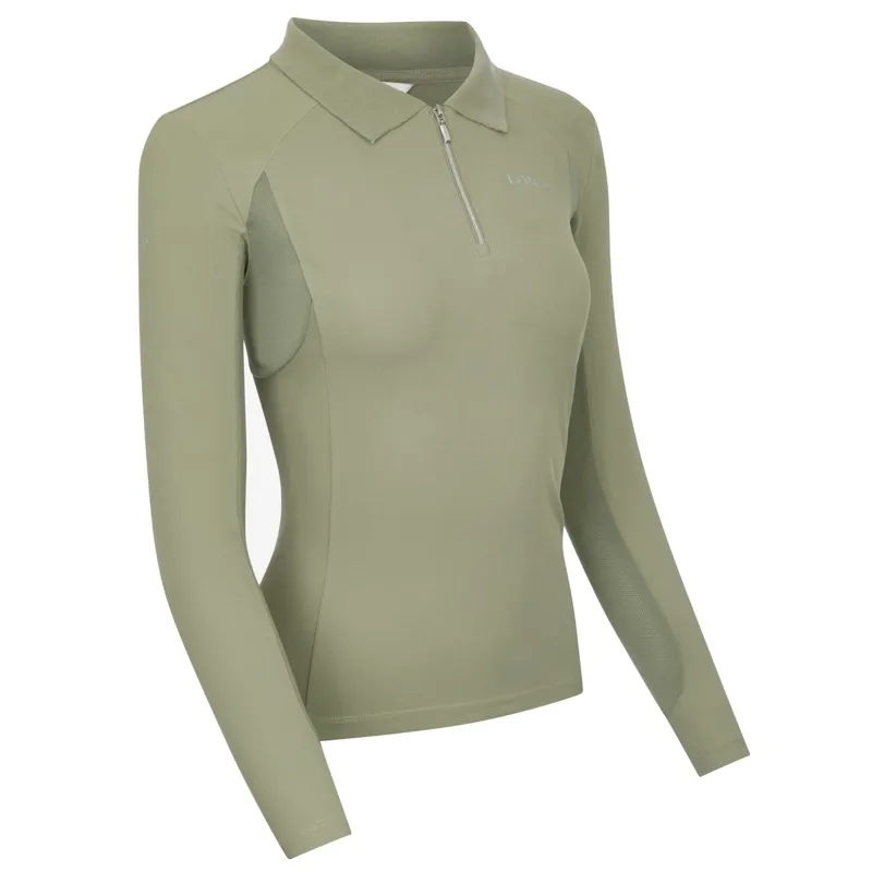 LeMieux Sport Women's Long Sleeve Polo Shirt - Fern-2