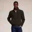 Holland Cooper Country Fleece Mens Quarter Zip Pullover - Khaki