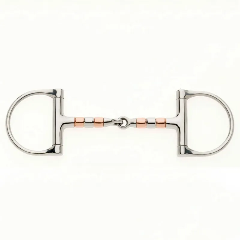 Lorina Copper Roller D-Ring Race Snaffle Bit