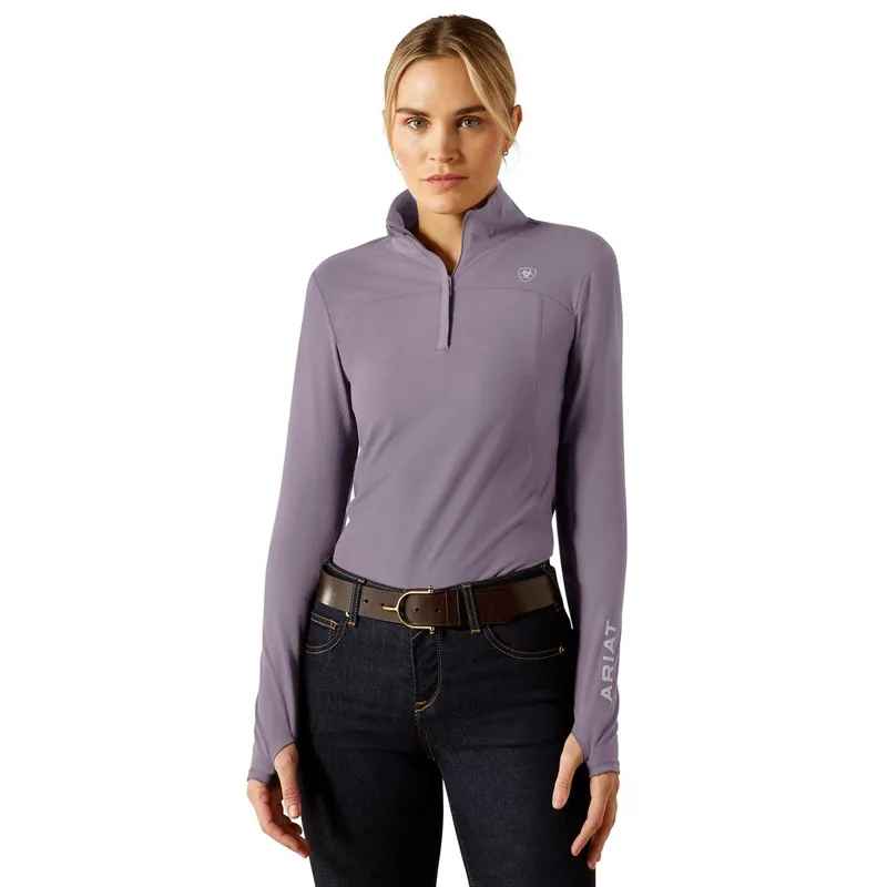 Ariat Lowell 3.0 1/4 Zip Women's Base Layer - Purple Ash
