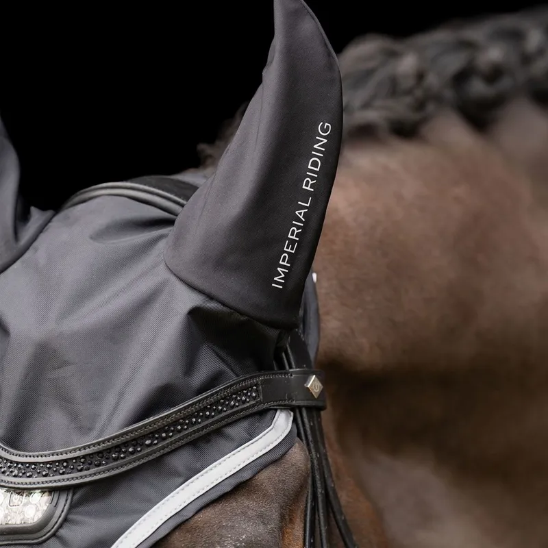 Imperial Riding Luminous Fly Veil - Black-1