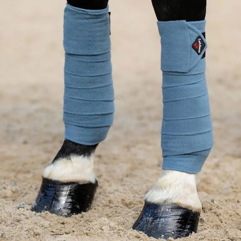 LeMieux Luxury Polo Wraps - Ice Blue-3