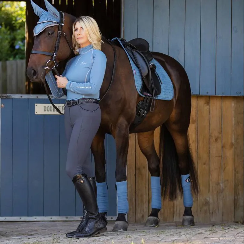 LeMieux Luxury Polo Wraps - Ice Blue-2