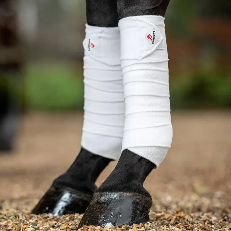 LeMieux Luxury Polo Wraps - White-2