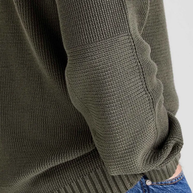 Ridgeline Journeyman Mens Knit Sweater - Moss-4