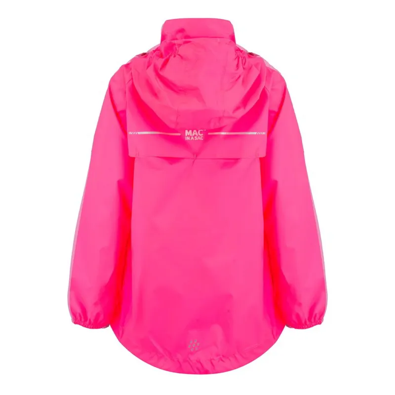 Mac In A Sac Mini Origin Waterproof Junior Jacket - Neon Pink-1