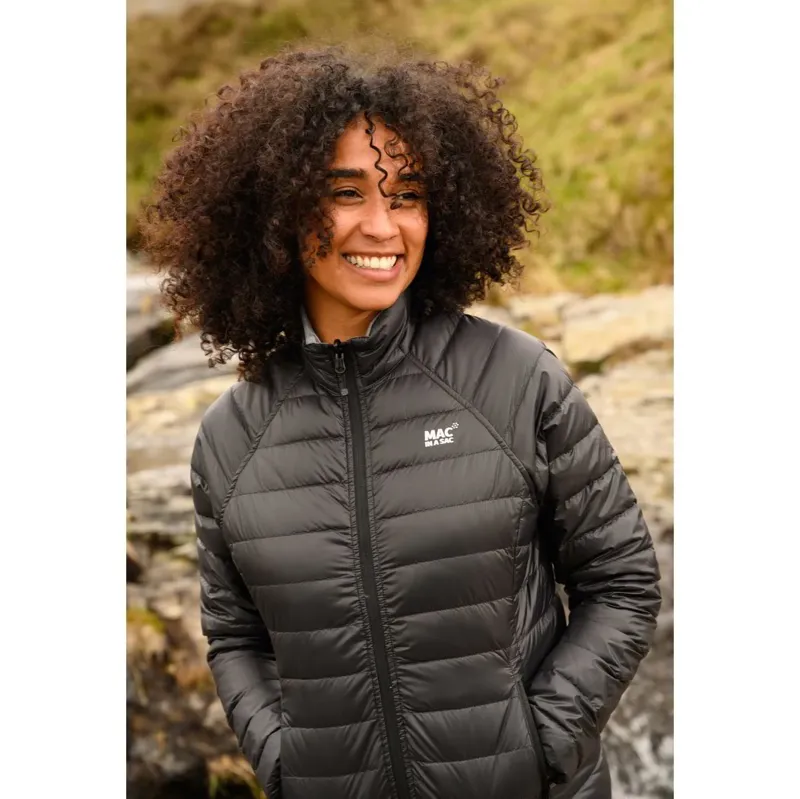 Mac In A Sac Reversible Polar Women's Down Jacket - Black/Grey - UK 8-4
