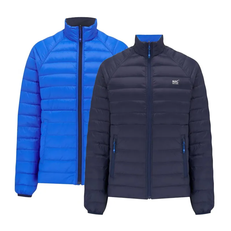 Mac In A Sac Reversible Polar Men's Down Jacket - Navy/Saxe Blue