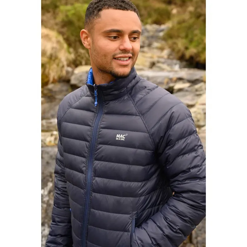 Mac In A Sac Reversible Polar Men's Down Jacket - Navy/Saxe Blue-4