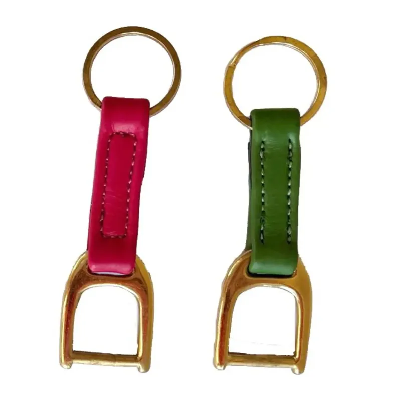 Mackey Mini Leather Keychain - Stirrup