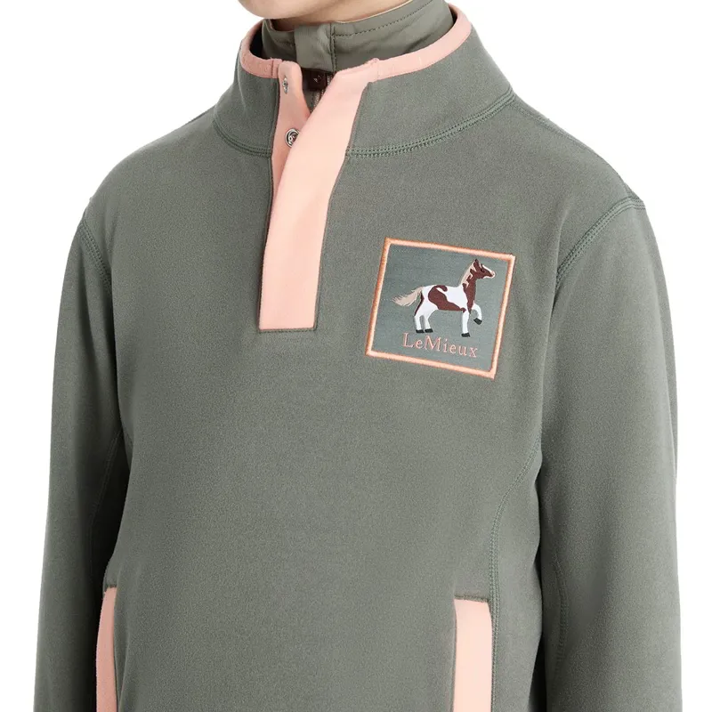 LeMieux Mini Mae Snap Fleece - Rosemary-3
