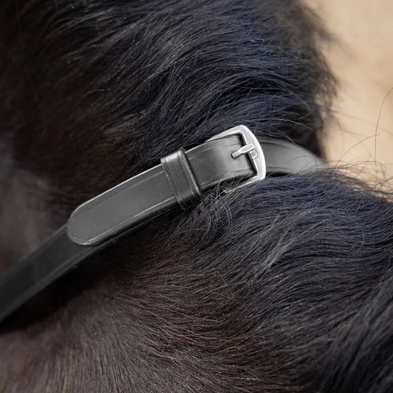LeMieux Magna Grip Rubber Reins - Black/Silver-1