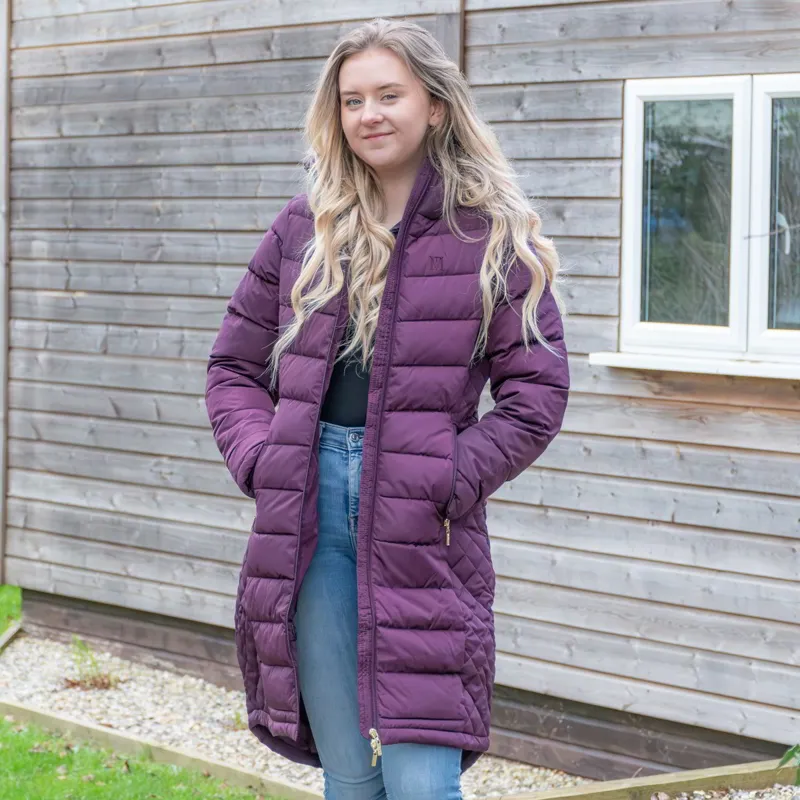 Mark Todd Warwick Deluxe Women's Long Jacket - Plum-2