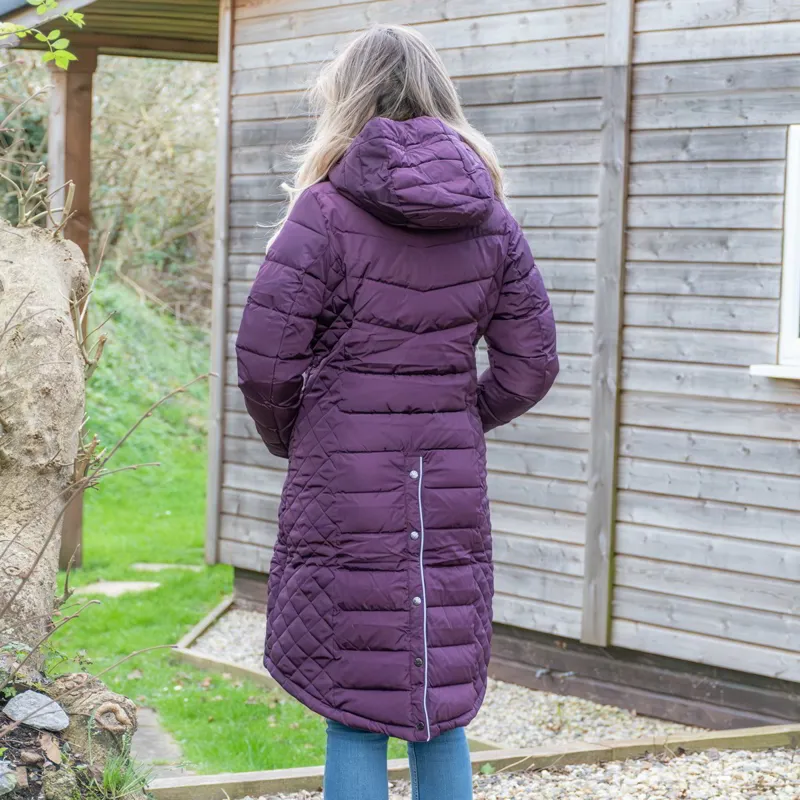 Mark Todd Warwick Deluxe Women's Long Jacket - Plum-1