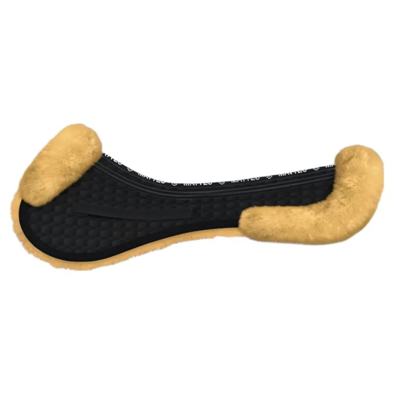 Mattes Correction Show Jumping Front and Rear Trim Half Pad - Black/Natural