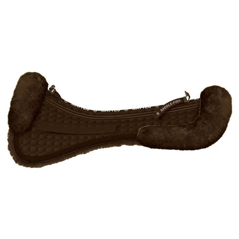 Mattes CORRECTION Show Jumping Front and Rear Trim Half Pad - Brown