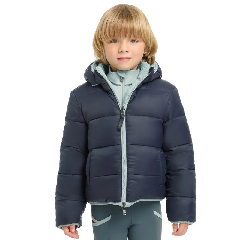 LeMieux Mini Megan Reversible Puffer Jacket - Navy