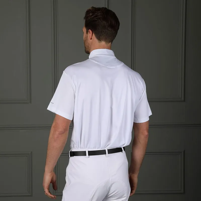 Aubrion Mens Short Sleeve Show Shirt - White-1
