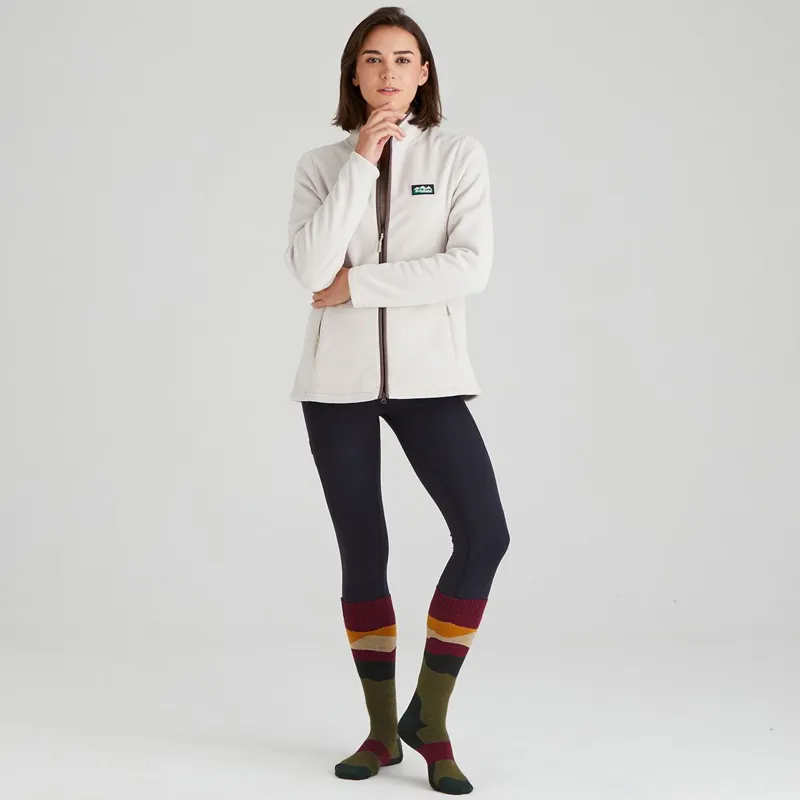 Ridgeline Merino Wool Unisex Full Length Socks - Berry Stripe-2
