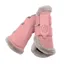 Eskadron Platinum Mesh Faux Fur Tendon Boots - Soft Rouge