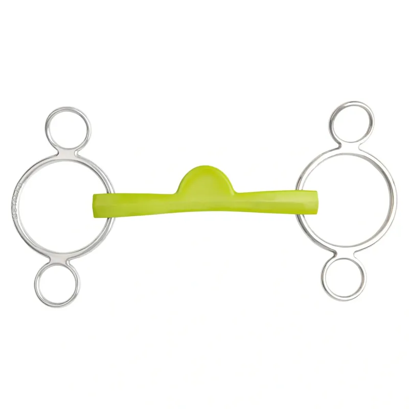Metalab Flexi Soft Half-Moon 3-Ring Gag Bit