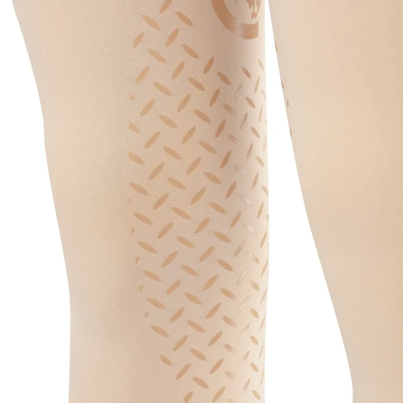 Kentucky Mexico Knee Grip Junior Boys Riding Tights - Beige-3