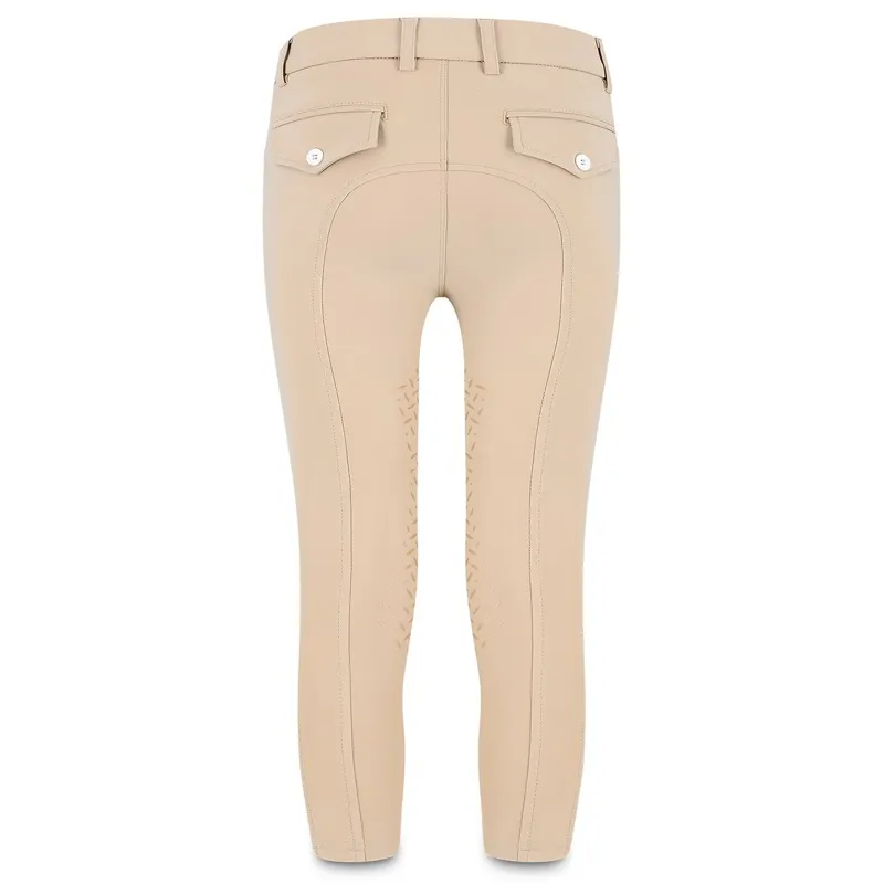Kentucky Mexico Knee Grip Junior Boys Riding Tights - Beige-2
