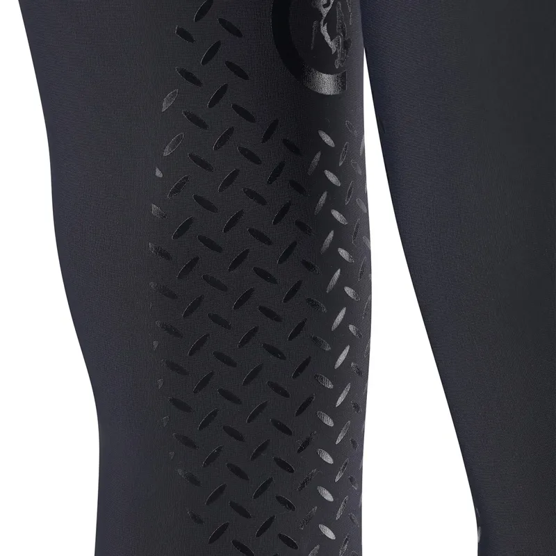 Kentucky Mexico Knee Grip Junior Boys Riding Tights - Navy-3