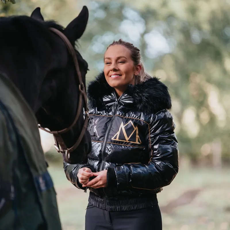 Mountain Horse Diamond Women's Quilted Jacket - Black - X-Small-6