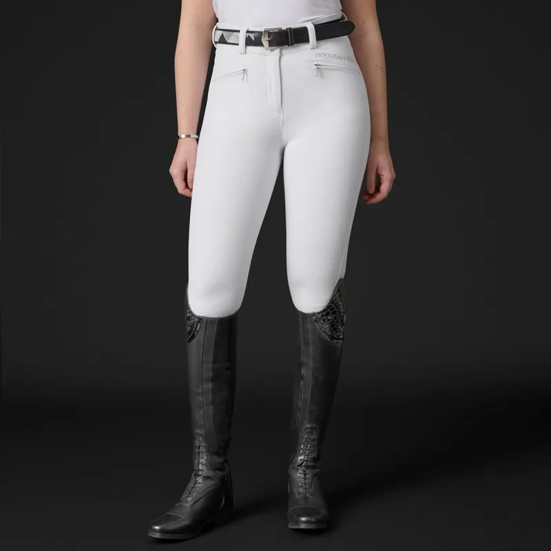 Mountain Horse Diana Full Grip Women's Competition Breeches - White-1