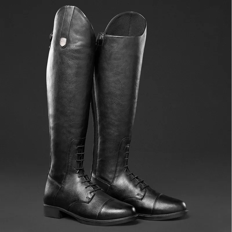 Mountain Horse Veganza Young Junior Tall Riding Boots - Black-1