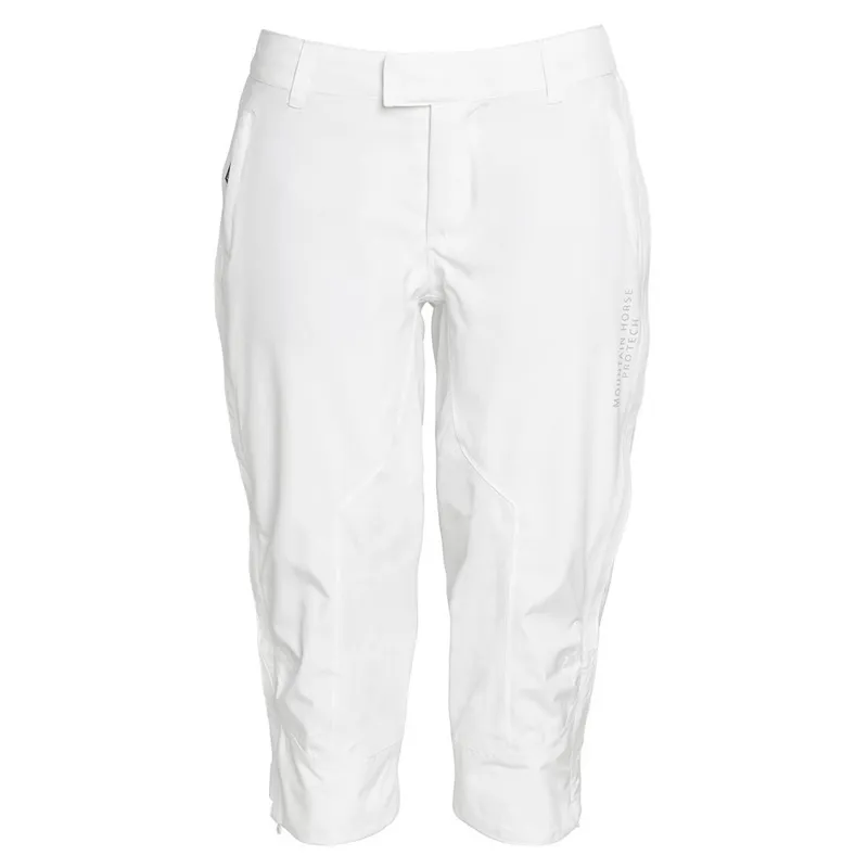 Mountain Horse Cover Tech Ladies Short Waterproof Pants - White