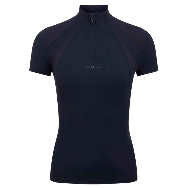 LeMieux Mia Mesh Womens Short Sleeve Base Layer - Navy-2