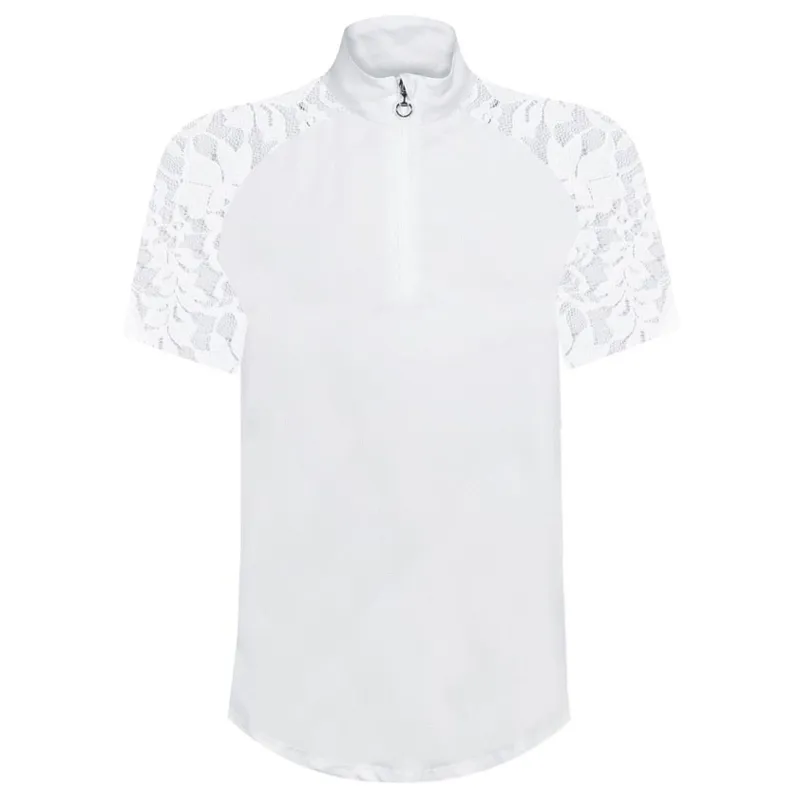 Equetech Mia Junior Girls Show Shirt - White