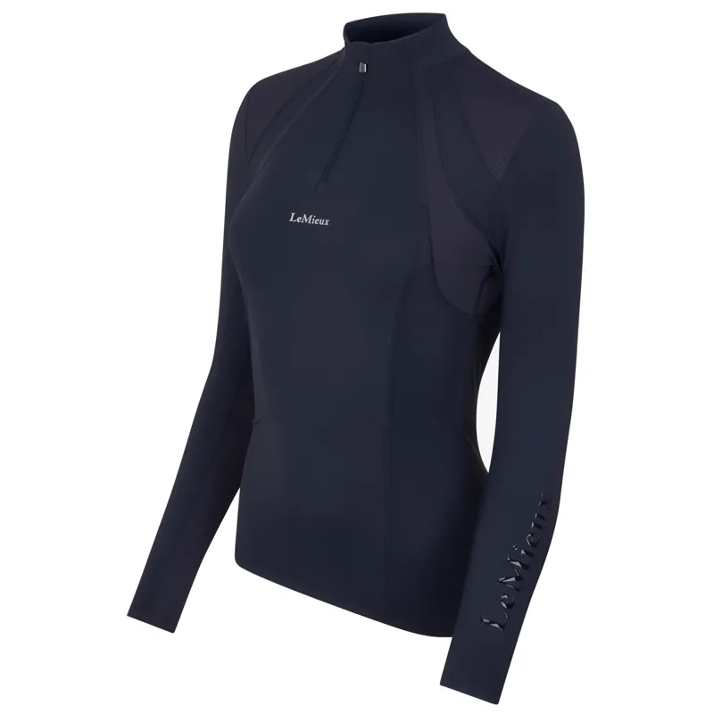LeMieux Mia Mesh Long Sleeve Women's Base Layer - Navy-5
