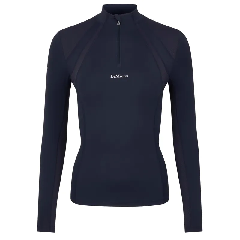 LeMieux Mia Mesh Long Sleeve Women's Base Layer - Navy-1