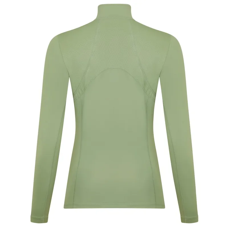 LeMieux Mia Mesh Women's Long Sleeve Base Layer - Thyme-1