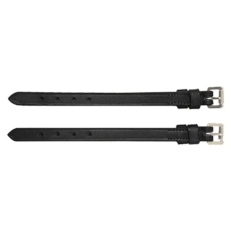 Rambo Micklem Bit Straps - Black/Silver-1