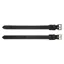 Rambo Micklem Bit Straps - Black/Silver
